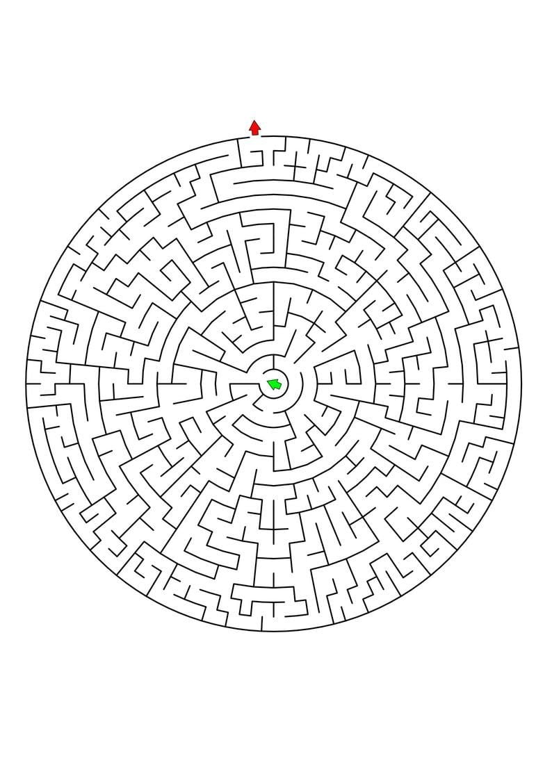 Printable Labyrinth Maze Printable Labyrinth Maze