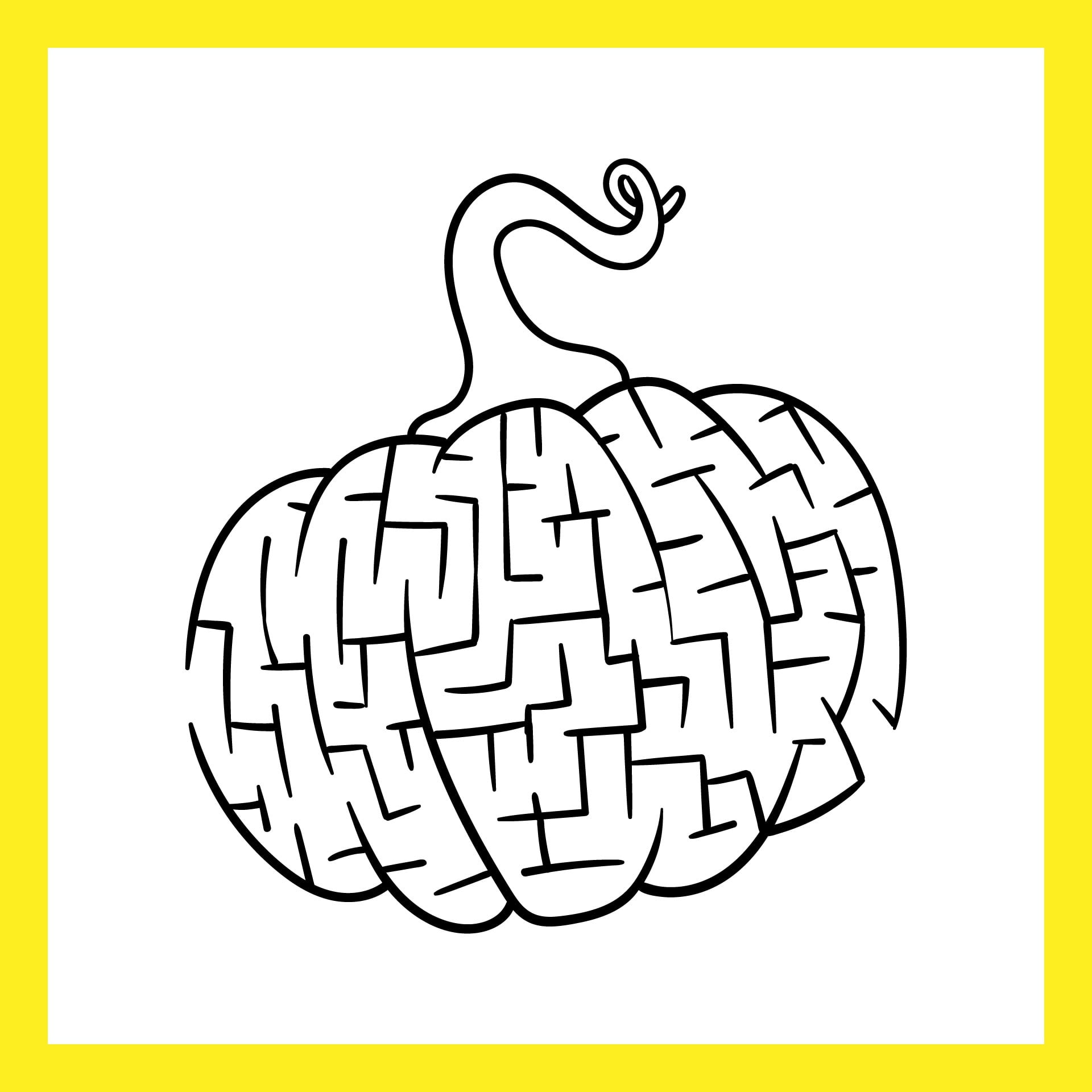 Printable Pumpkin Maze Printable Pumpkin Maze