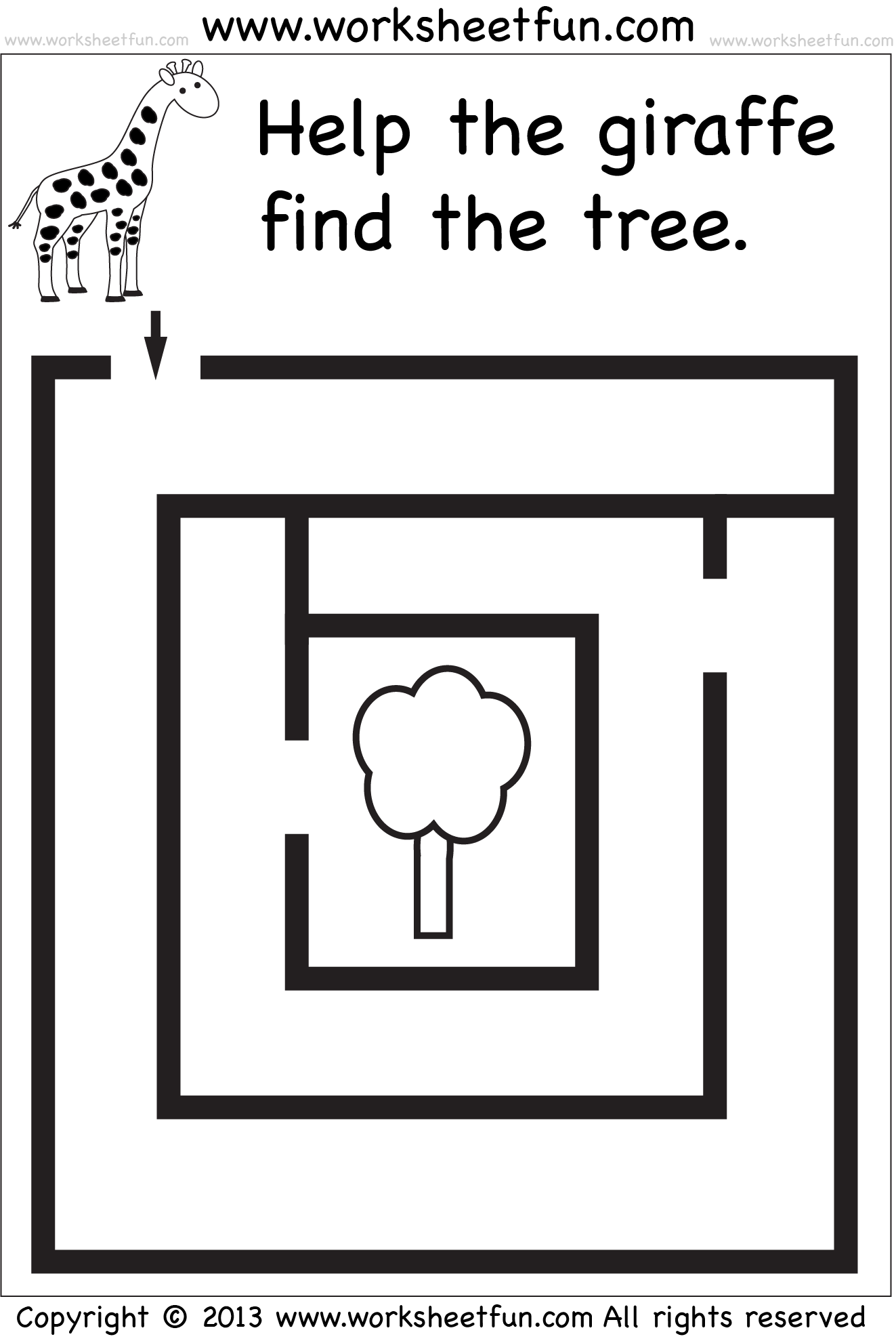 Printable Mazes For Preschoolers Printable Mazes For Preschoolers