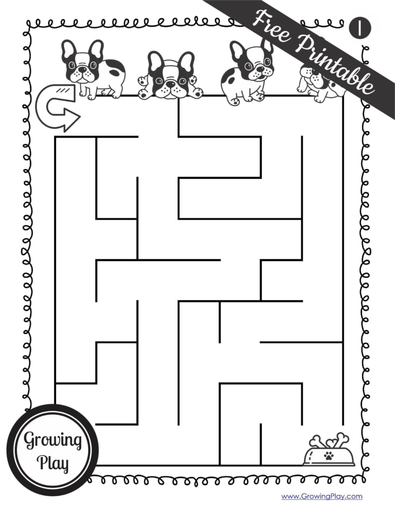 Printable Dog Mazes Printable Dog Mazes