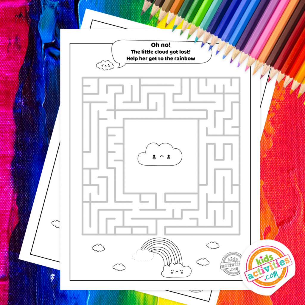 Download The Best Free Rainbow Mazes For Kids