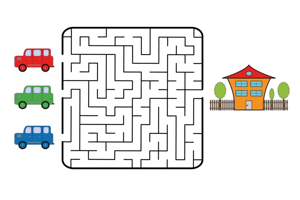 Easy Mazes Printable Mazes For Kids Best Coloring Pages For Kids