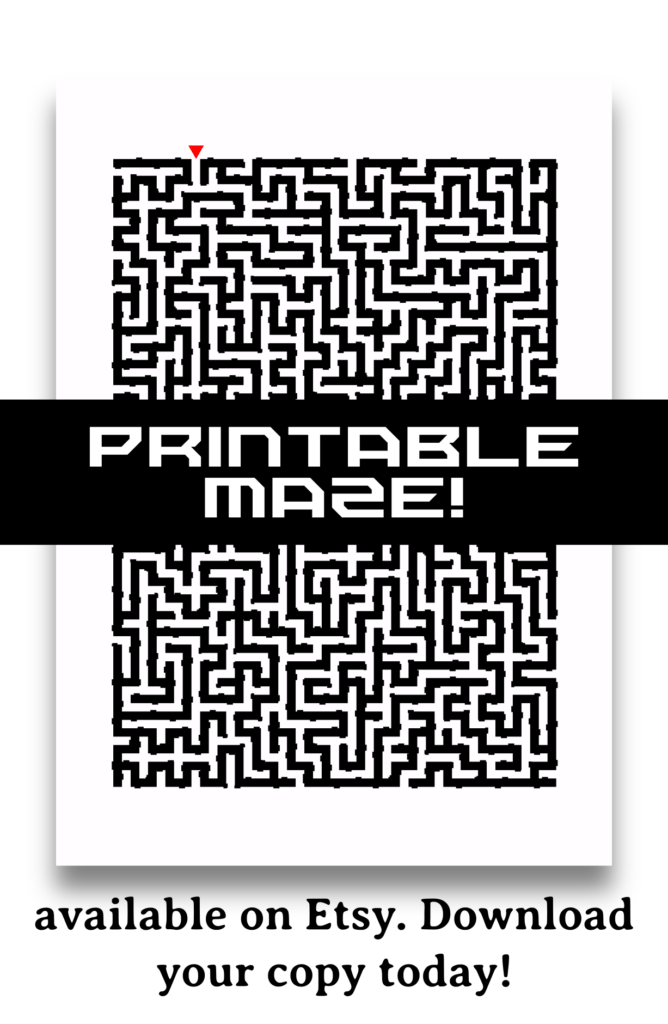 Exciting Printable Maze With Multiple False Exits Do You Have The Persistence To Find The One True Path Or Will You Printable Mazes Printable Toys Printables