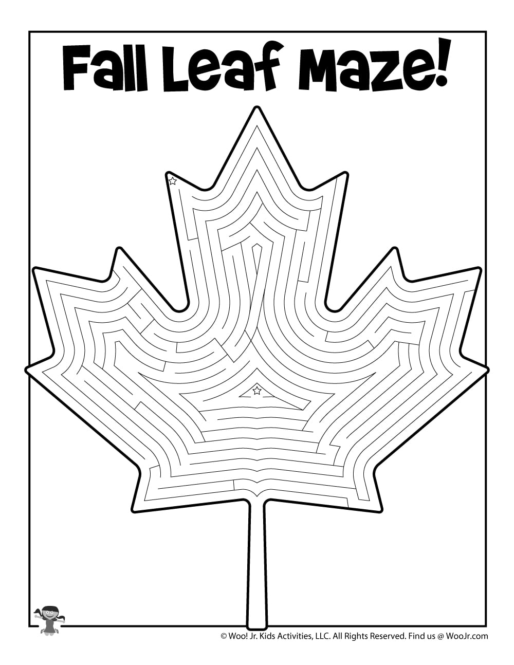 Printable Autumn Mazes Printable Autumn Mazes