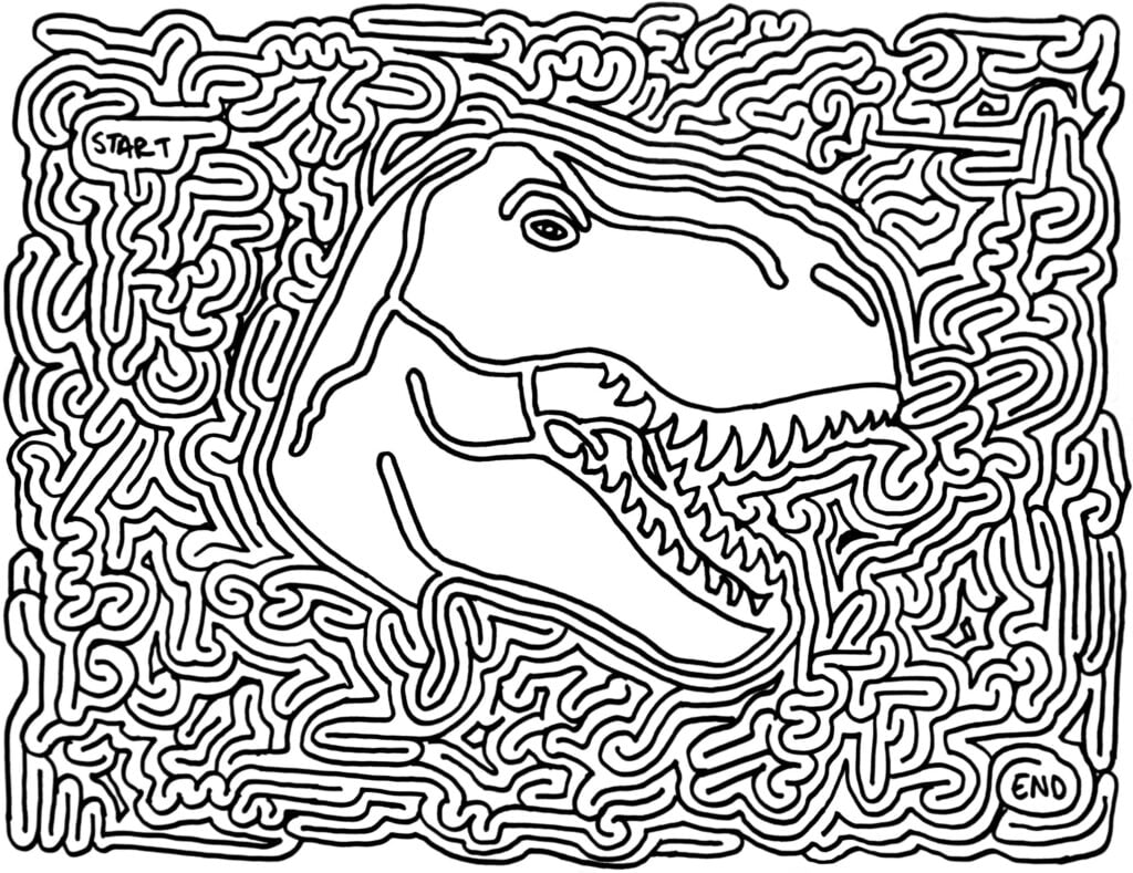 Printable Dinosaur Mazes