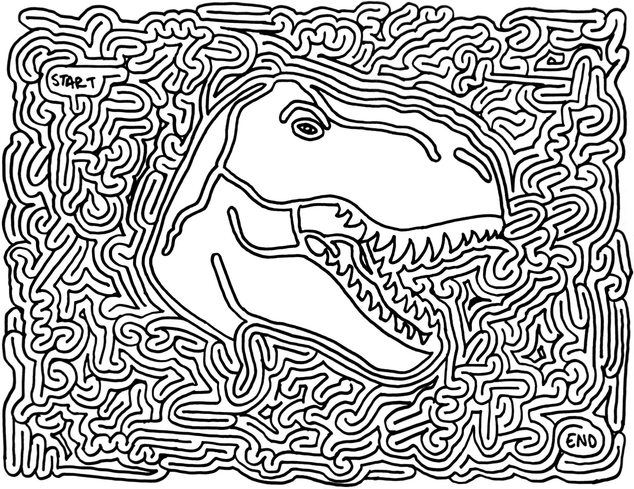 Printable Dinosaur Mazes Printable Dinosaur Mazes