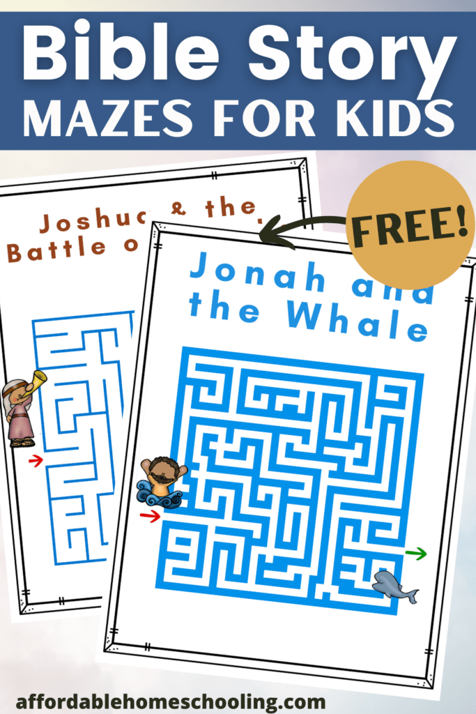 Free Bible Mazes Printable Pack For Home And Church