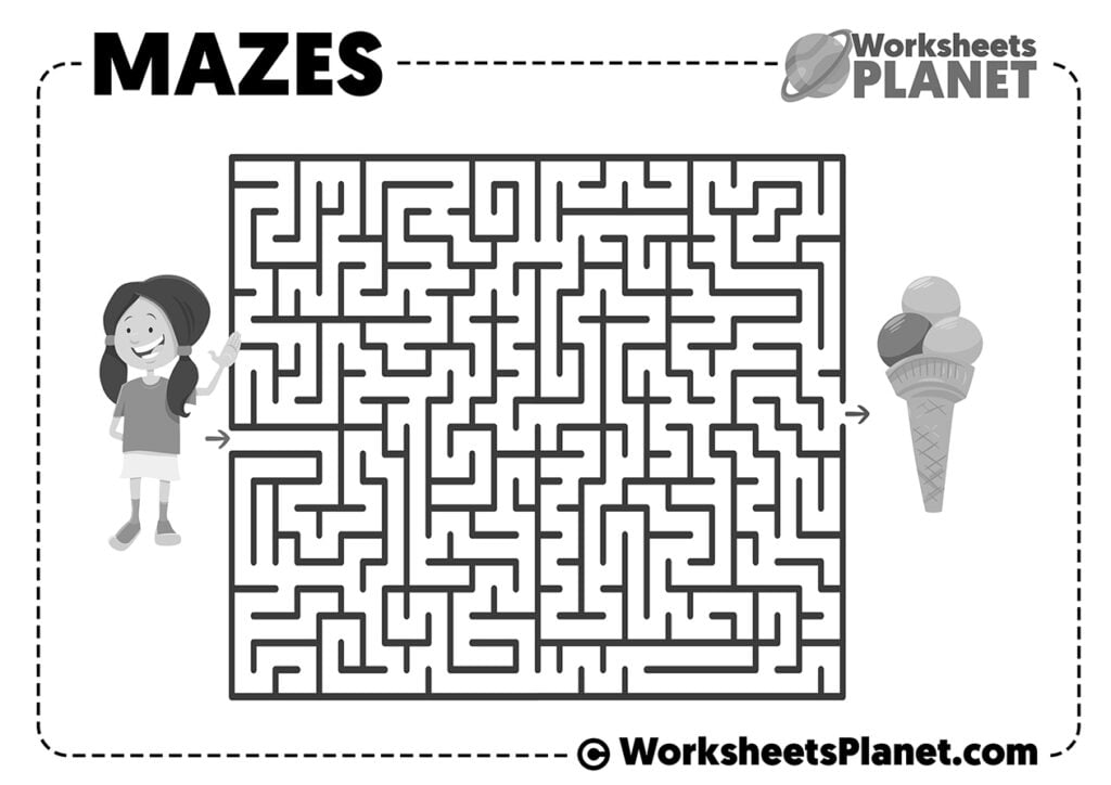 Free Printable Elementary Mazes