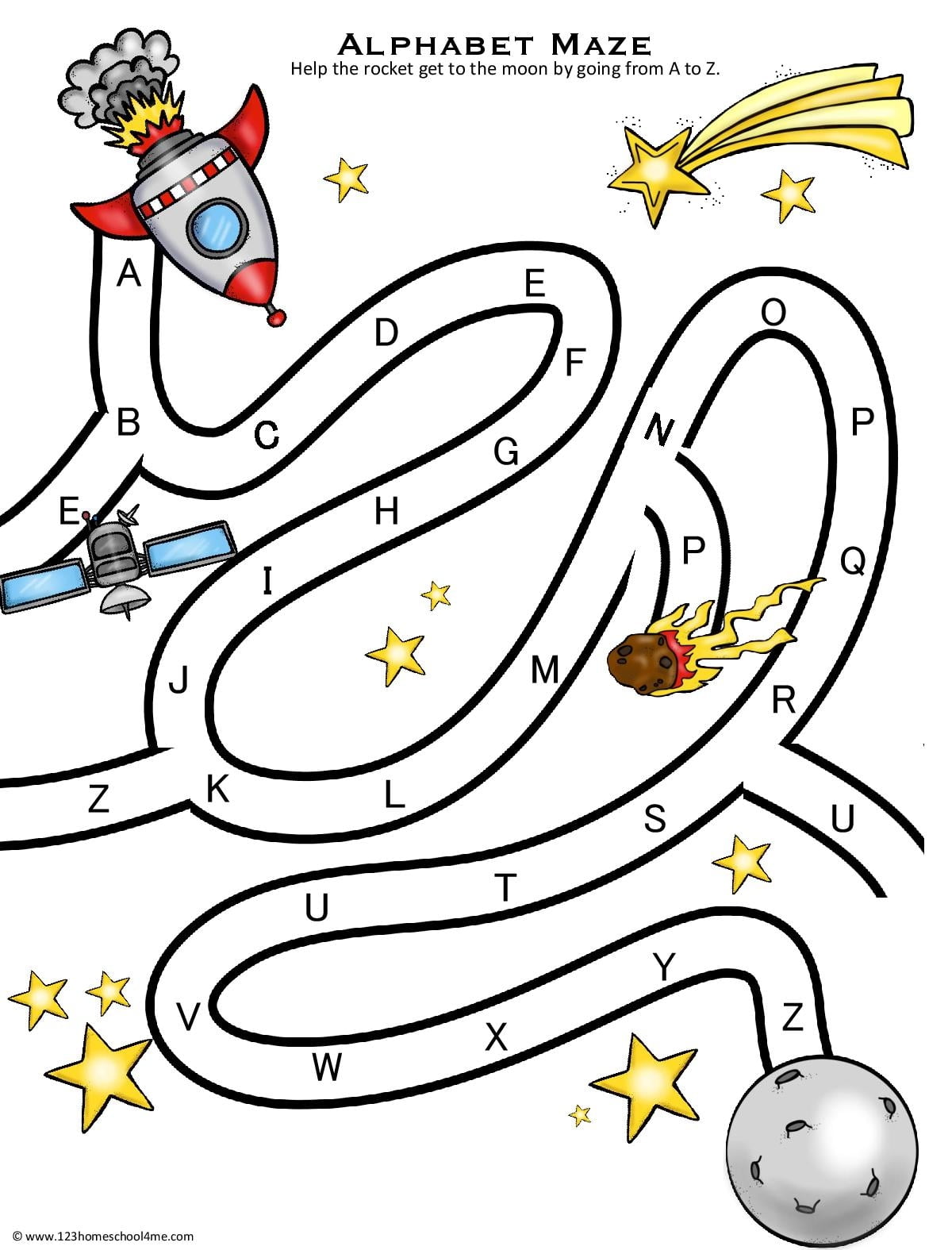 Free Printable Letter Mazes Free Printable Letter Mazes
