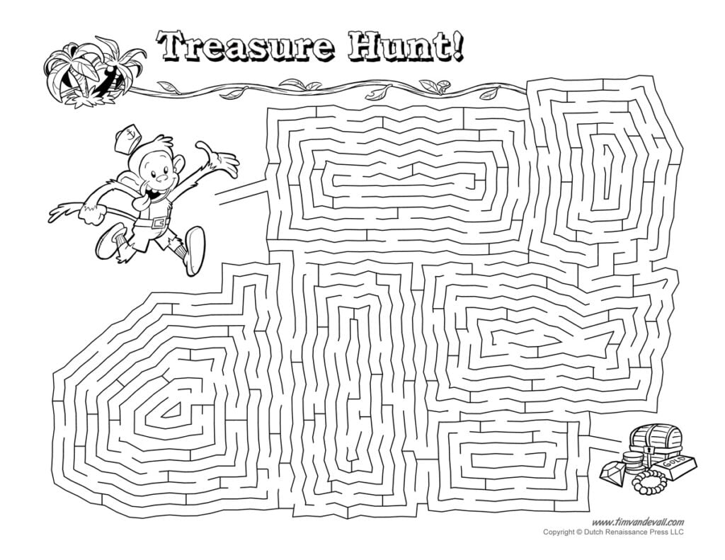 Free Printable Maze Tim s Printables