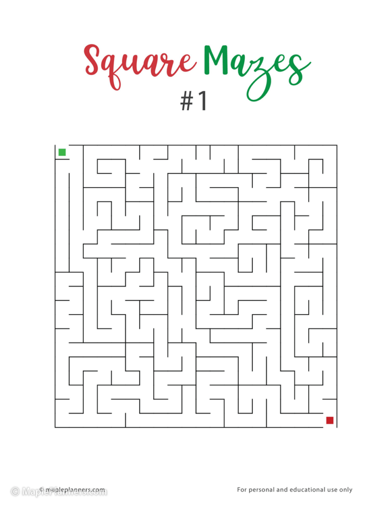 Free Printable Mazes For Kids Brain Games For Kids And Adults