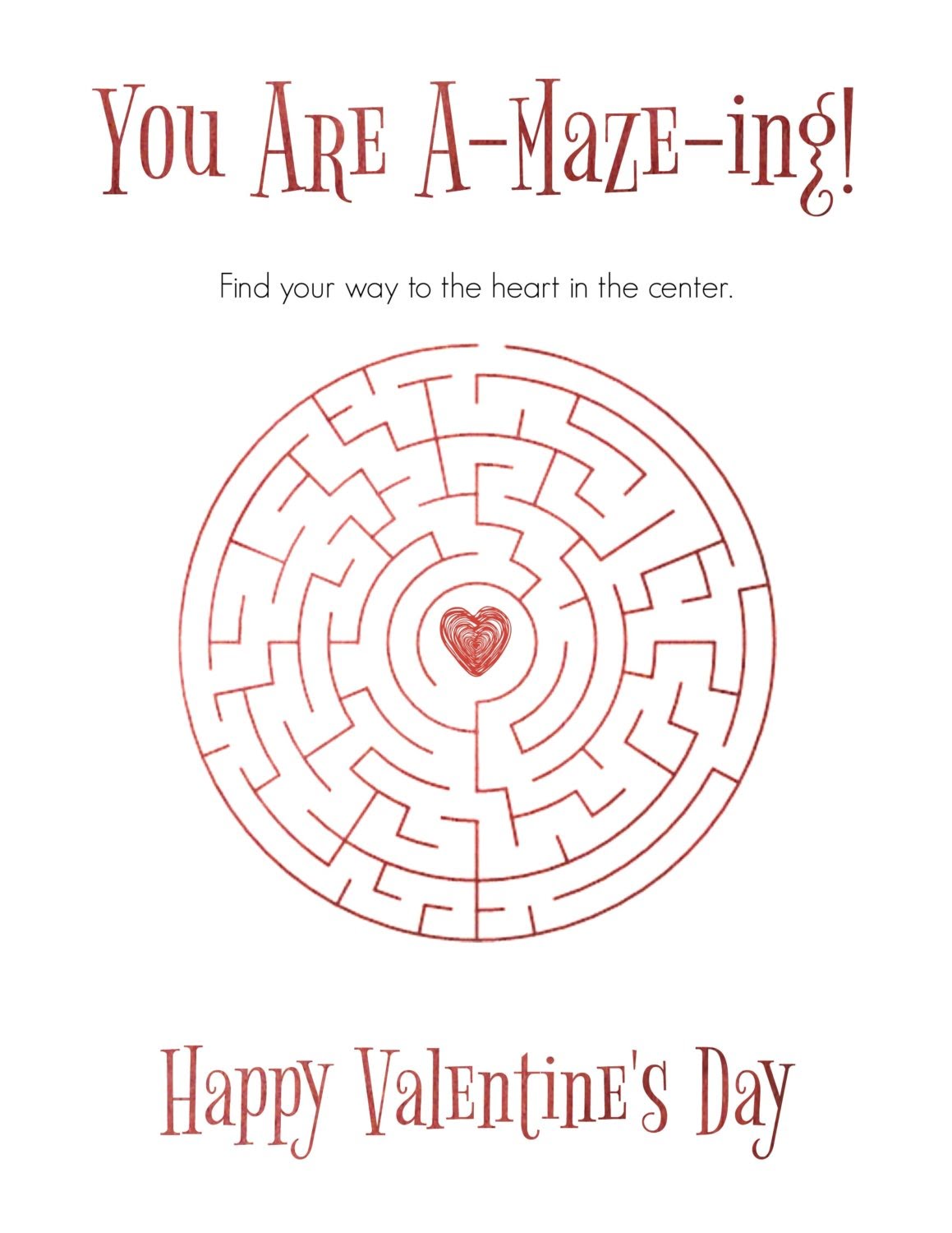 Printable Heart Mazes Printable Mazes Free