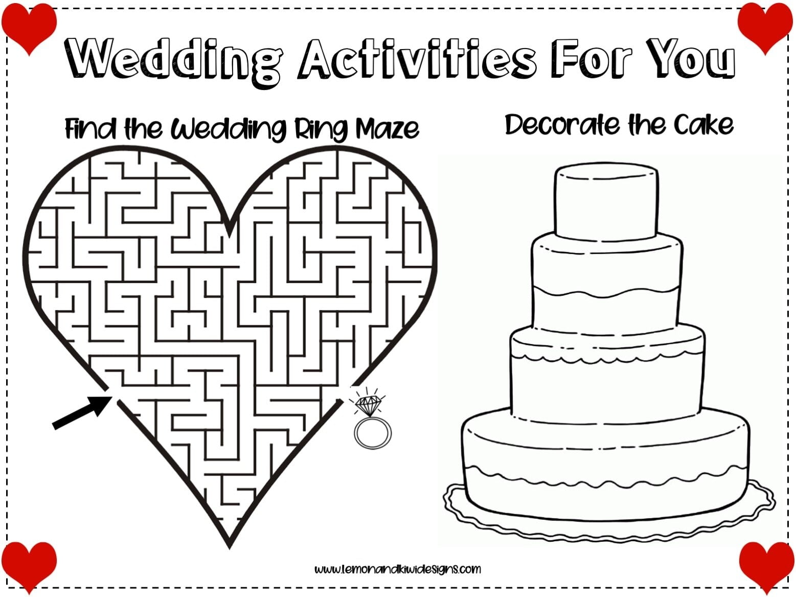 Printable Wedding Maze Printable Mazes Free Printable Wedding Maze Printable Mazes Free