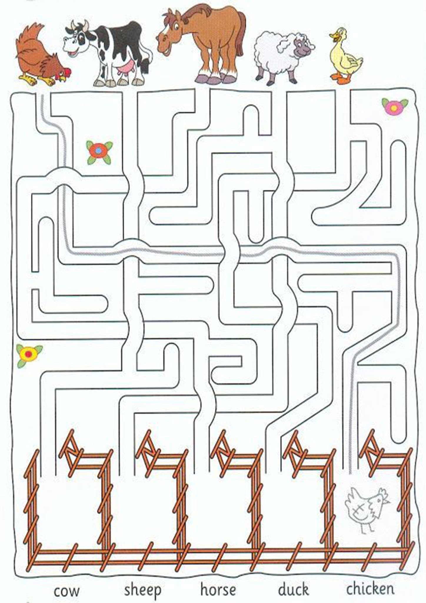 Free Simple Maze Printables For Preschoolers And Kindergartners Animal Worksheets Farm Activities Preschool Farm Theme Preschool Free Simple Maze Printables For Preschoolers And Kindergartners Animal Worksheets Farm Activities Preschool Farm Theme Preschool
