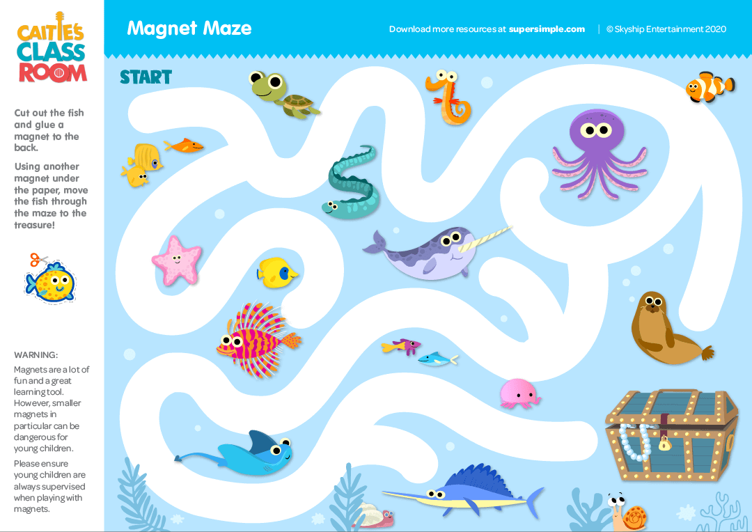Printable Magnetic Mazes Printable Magnetic Mazes