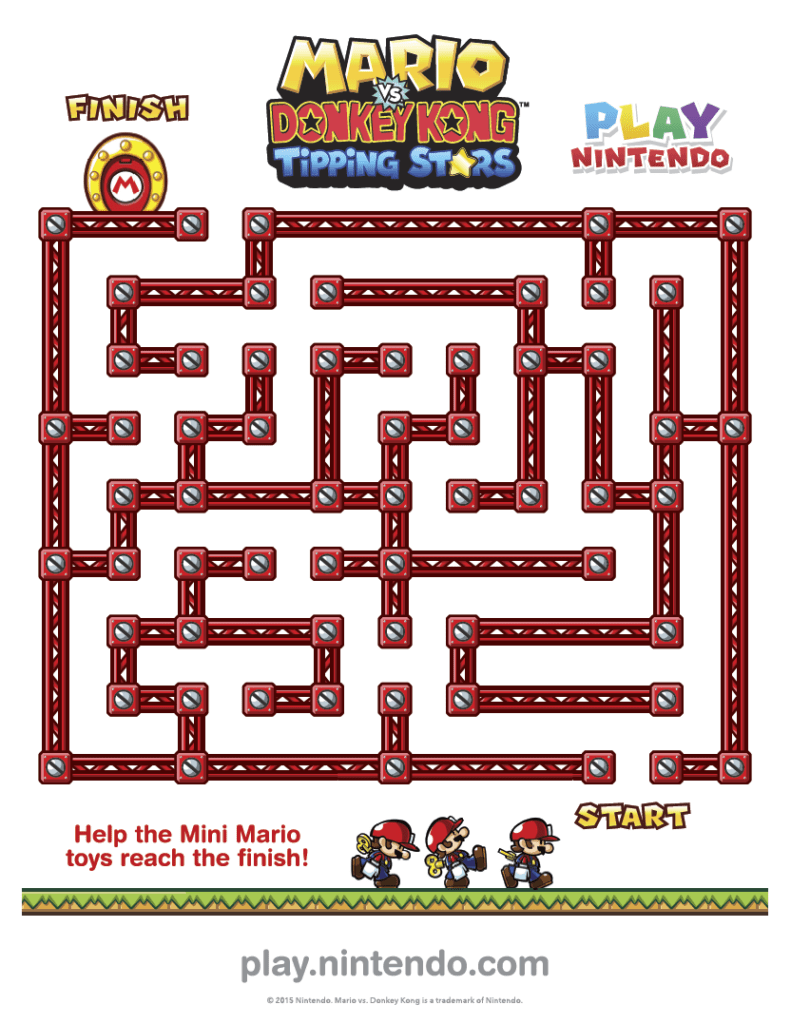 Printable Mazes Mario