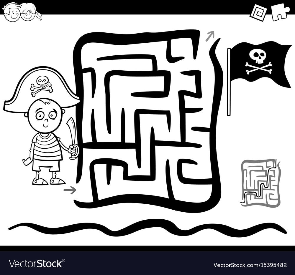 Printable Pirate Maze