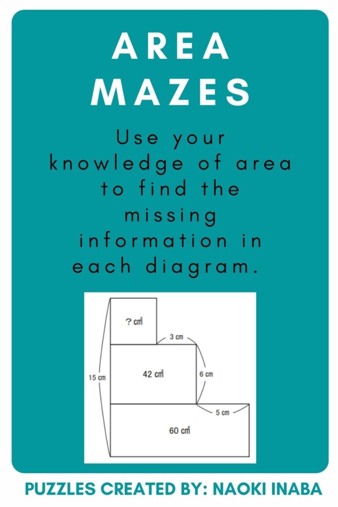 Printable Area Mazes