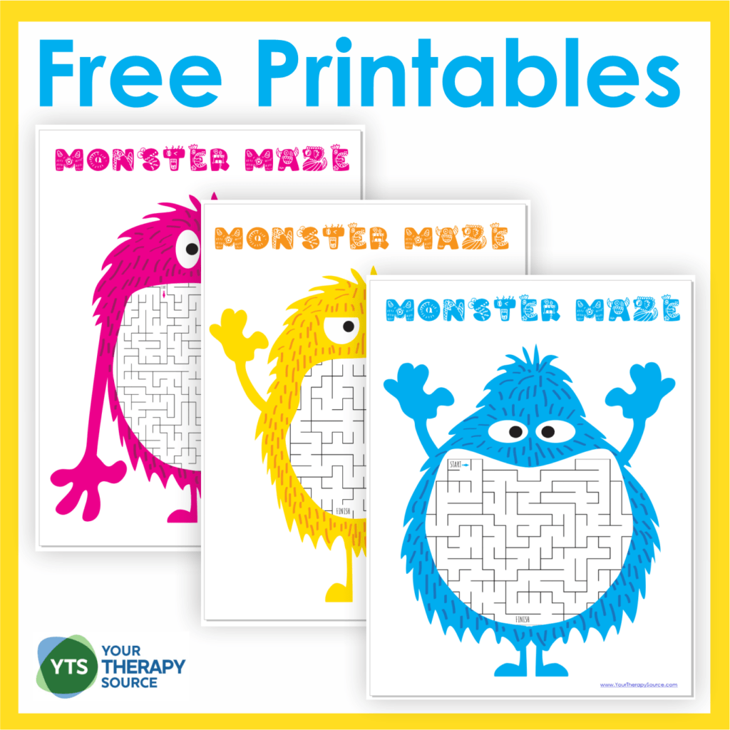 Printable Monster Maze
