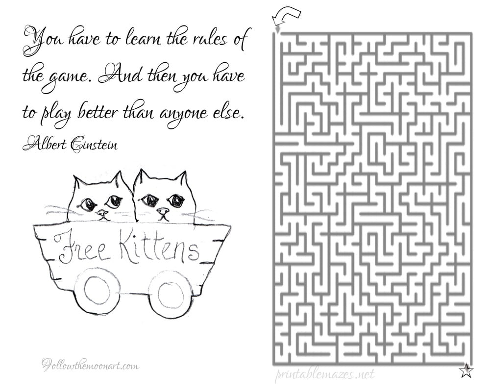 Printable Cat Maze