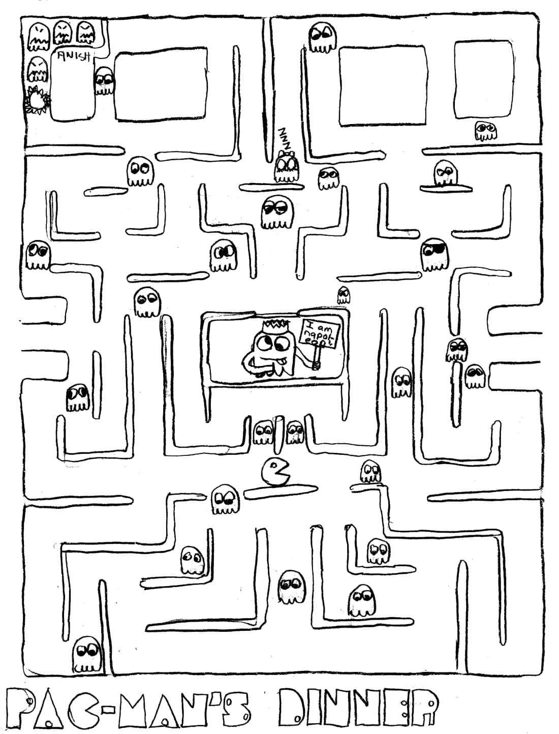 Printable Pacman Maze Printable Mazes Free Printable Pacman Maze Printable Mazes Free