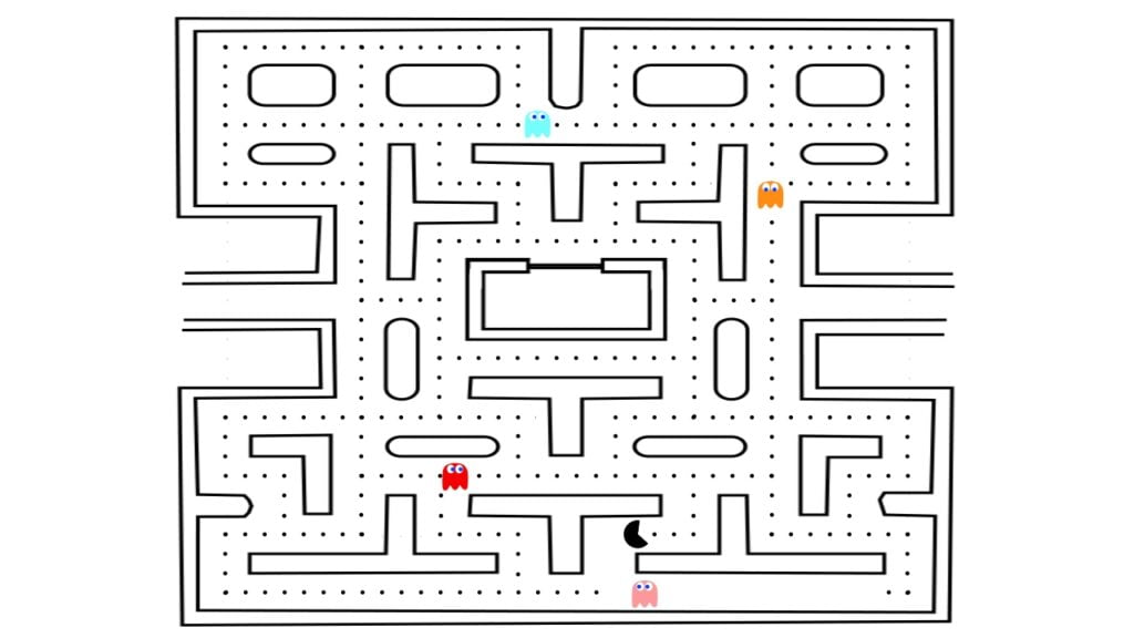 Printable Pacman Maze