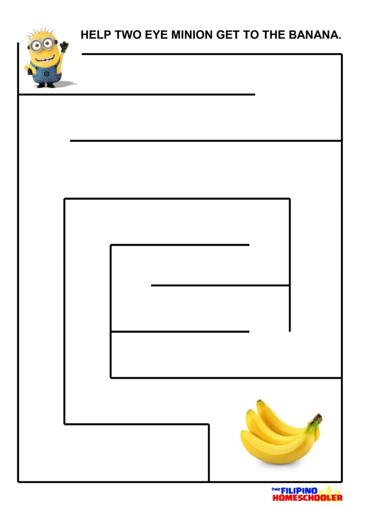 Printable Mazes For 3 Year Olds