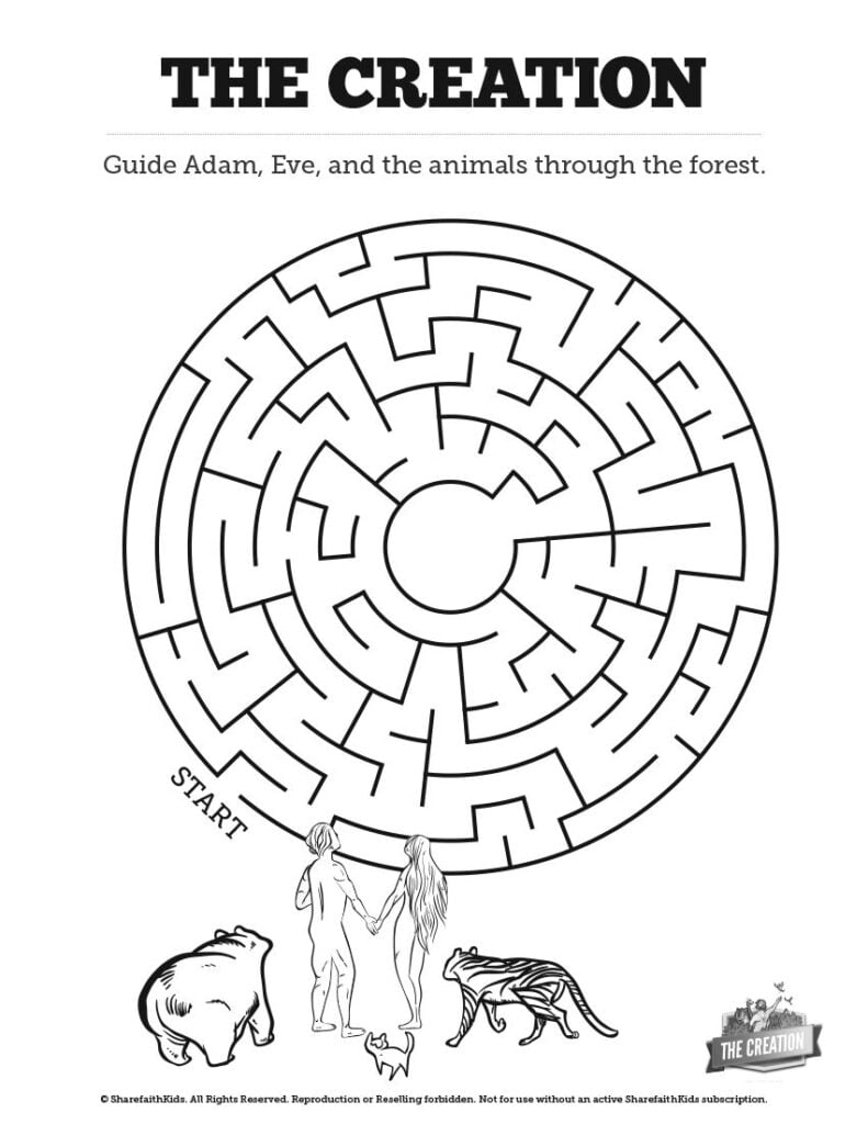 Printable Bible Maze Puzzles