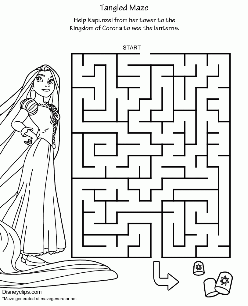 Printable Disney Mazes Mazes For Kids Disney Activities Disney Crafts For Kids