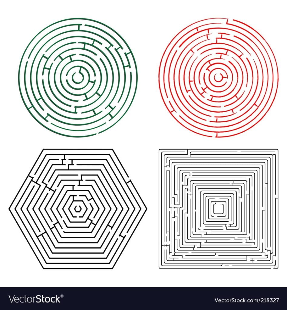 Printable Circular Maze