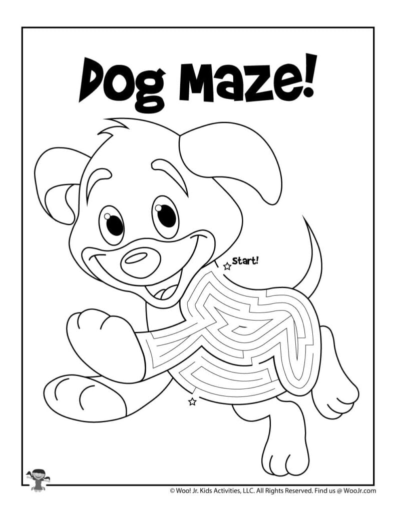 Puppy Dog Maze Puzzle Activity Woo Jr Kids Activities Children s Publishing