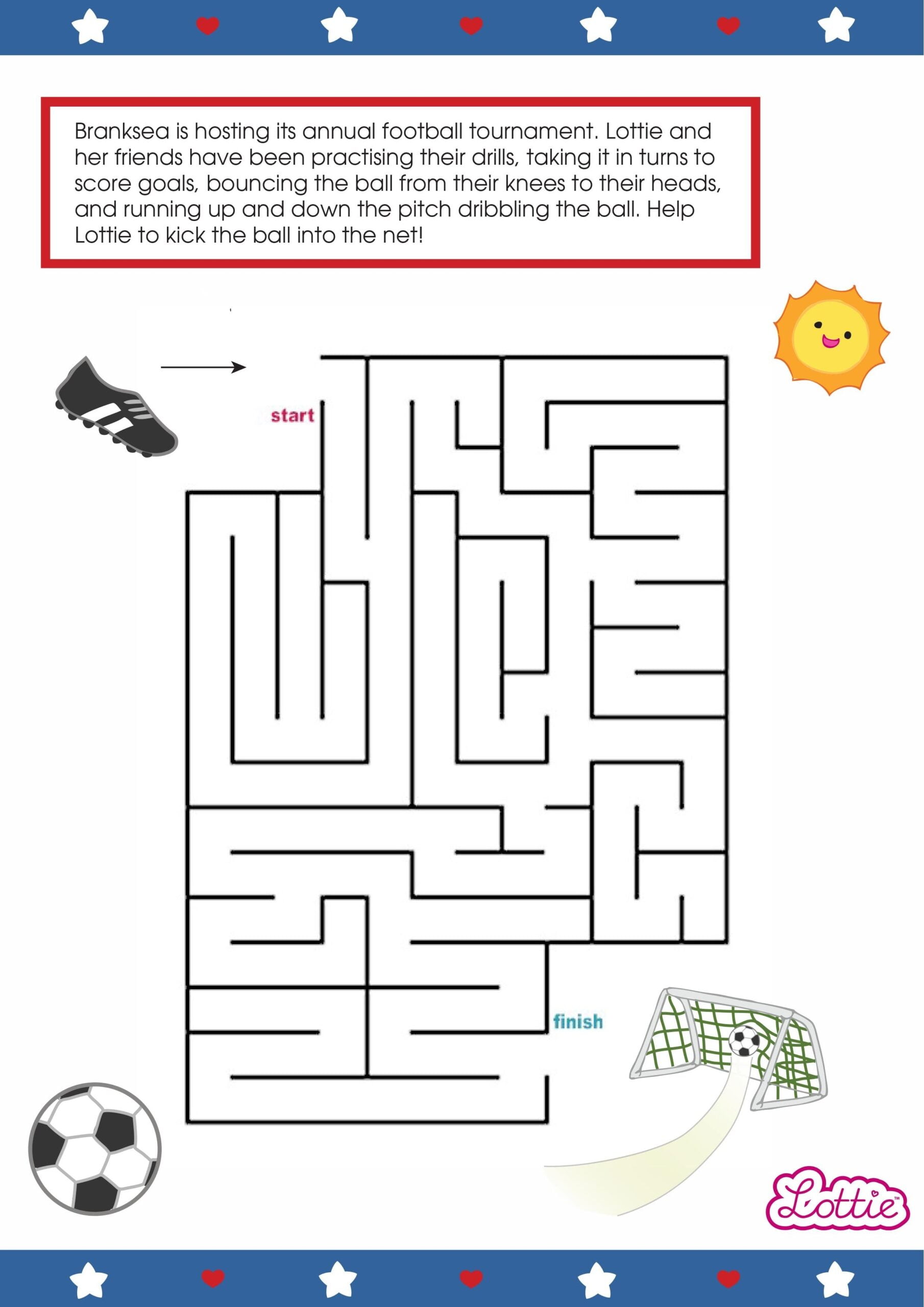 Printable Soccer Mazes Printable Soccer Mazes