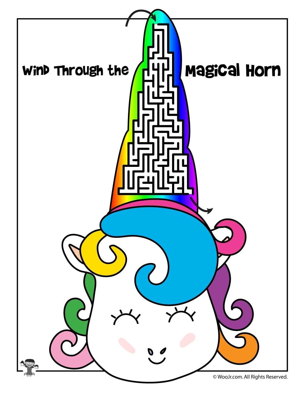 Printable Unicorn Mazes Printable Unicorn Mazes