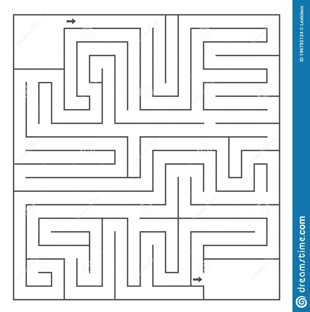 Printable Blank Maze